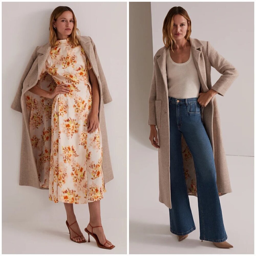💕FAVORITE DAUGHTER💕 The Pick Me Coat ~ Carmella Twill 8 NWT